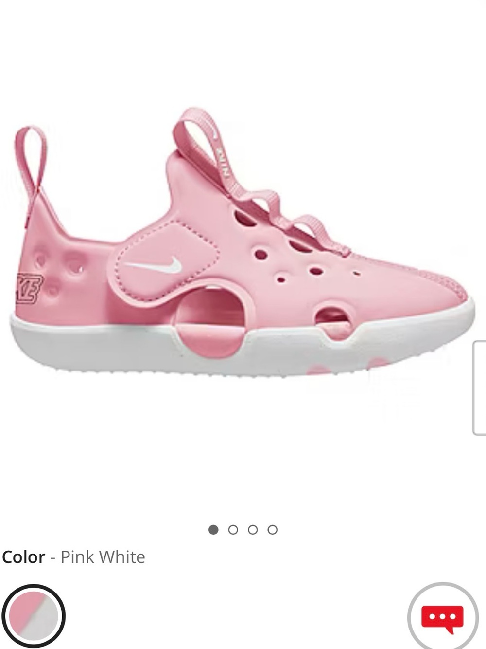 Nike Kids' Pink White water shoes